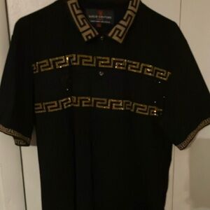 Black and Gold Men's Shirt